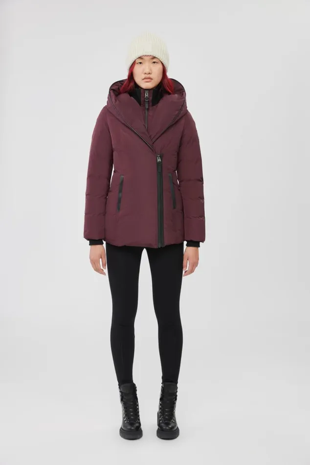 Downs and Jackets Women Mackage ADALI Down Coat With Signature Mackage Collar Black