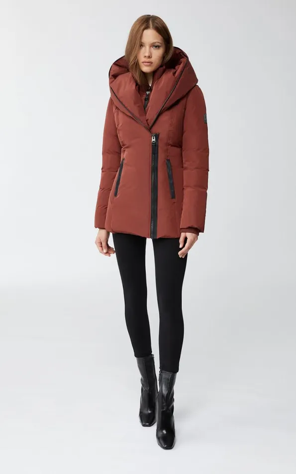 Downs and Jackets Women Mackage ADALI Down Coat With Signature Mackage Collar Black