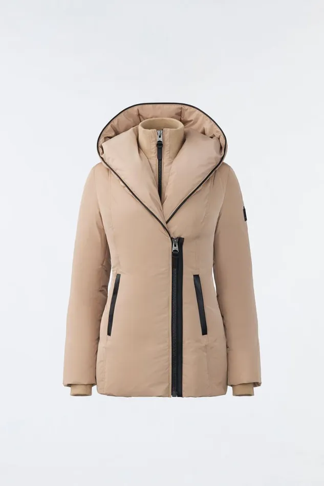 Downs and Jackets Women Mackage ADALI Down Coat With Signature Mackage Collar Black