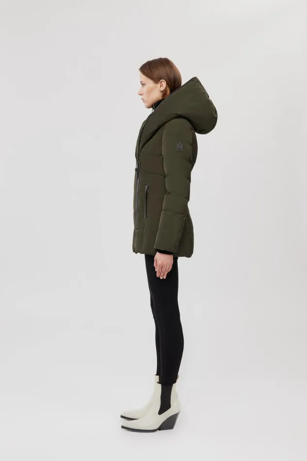 Downs and Jackets Women Mackage ADALI Down Coat With Signature Mackage Collar Black