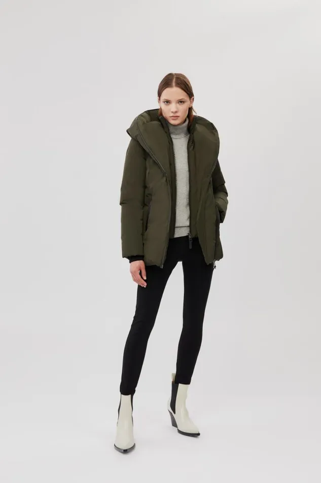 Downs and Jackets Women Mackage ADALI Down Coat With Signature Mackage Collar Black