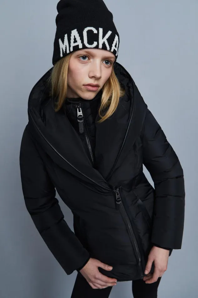 Downs and Jackets Women Mackage ADALI Down Coat With Signature Mackage Collar Black
