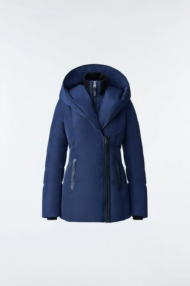 Downs and Jackets Women Mackage ADALI Down Coat With Signature Mackage Collar Black