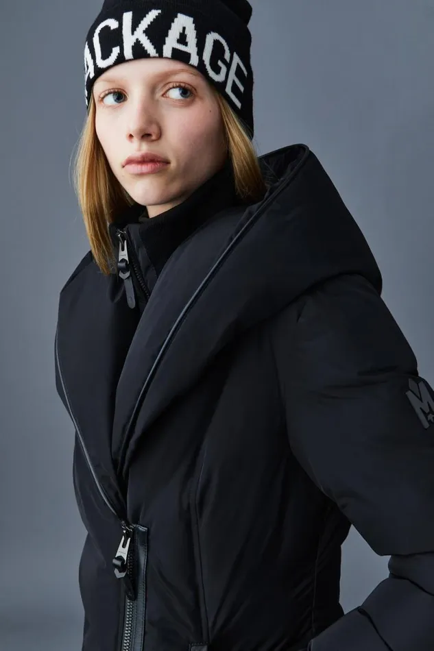 Downs and Jackets Women Mackage ADALI Down Coat With Signature Mackage Collar Black