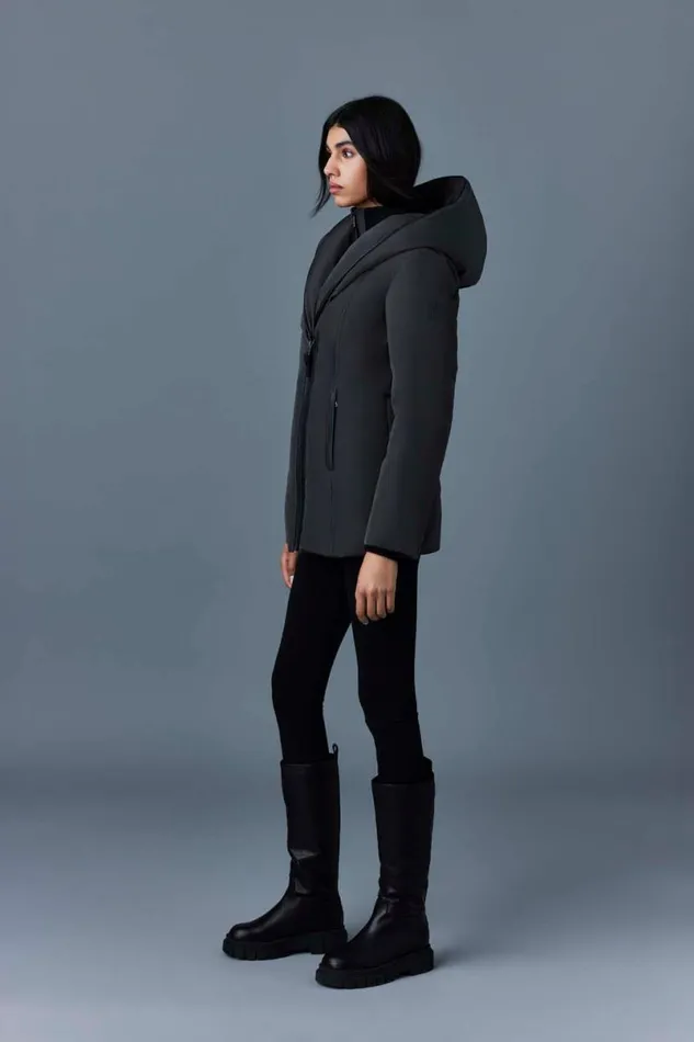 Downs and Jackets Women Mackage ADALI Down Coat With Signature Mackage Collar Black