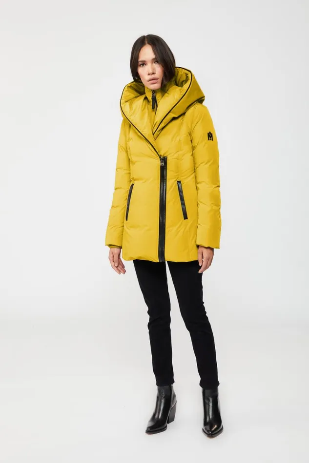 Downs and Jackets Women Mackage ADALI Down Coat With Signature Mackage Collar Black