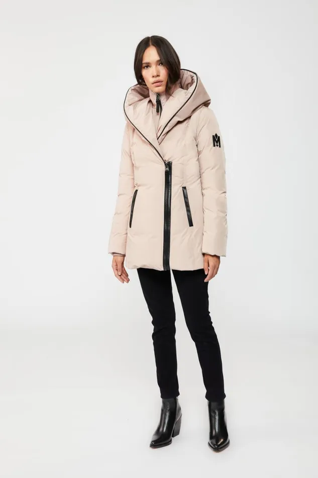 Downs and Jackets Women Mackage ADALI Down Coat With Signature Mackage Collar Black