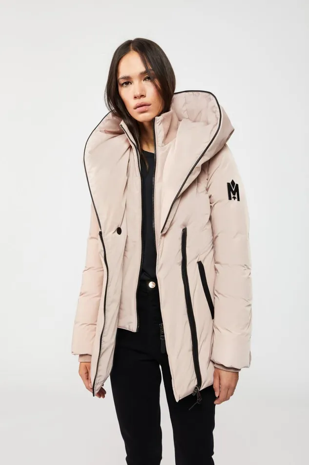 Downs and Jackets Women Mackage ADALI Down Coat With Signature Mackage Collar Black