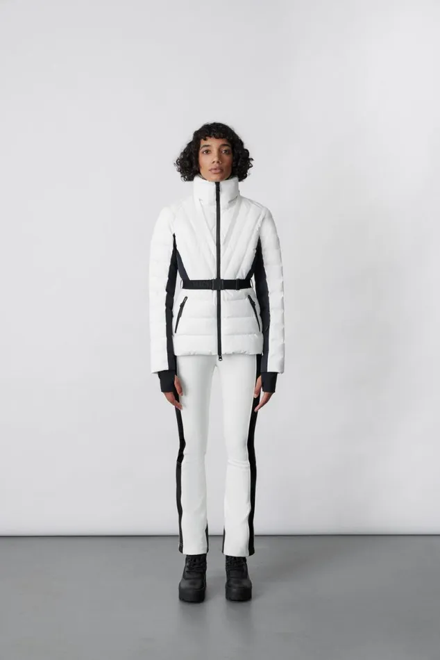 Downs and Jackets Women Mackage ELITA Down Ski Jacket With Removable Blue Fox Fur Trim Black