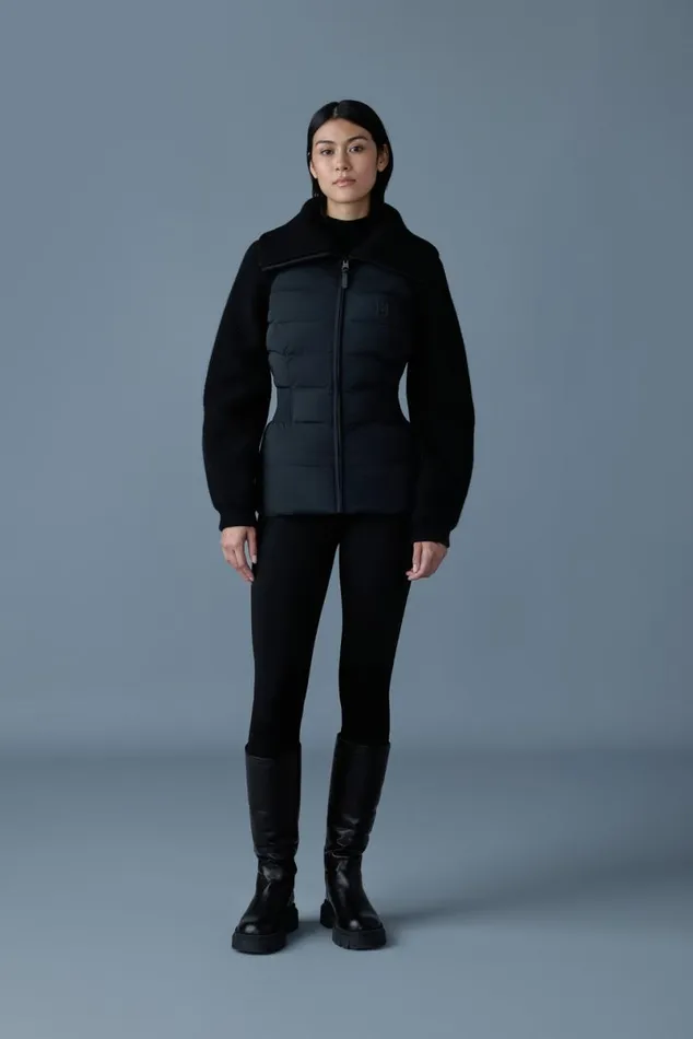 Downs and Jackets Women Mackage FOXY Light Down Mixed Media Jacket Trench