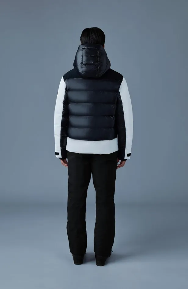Downs and Parkas Men Mackage CODY Down Ski Jacket With Hood Blackwhite