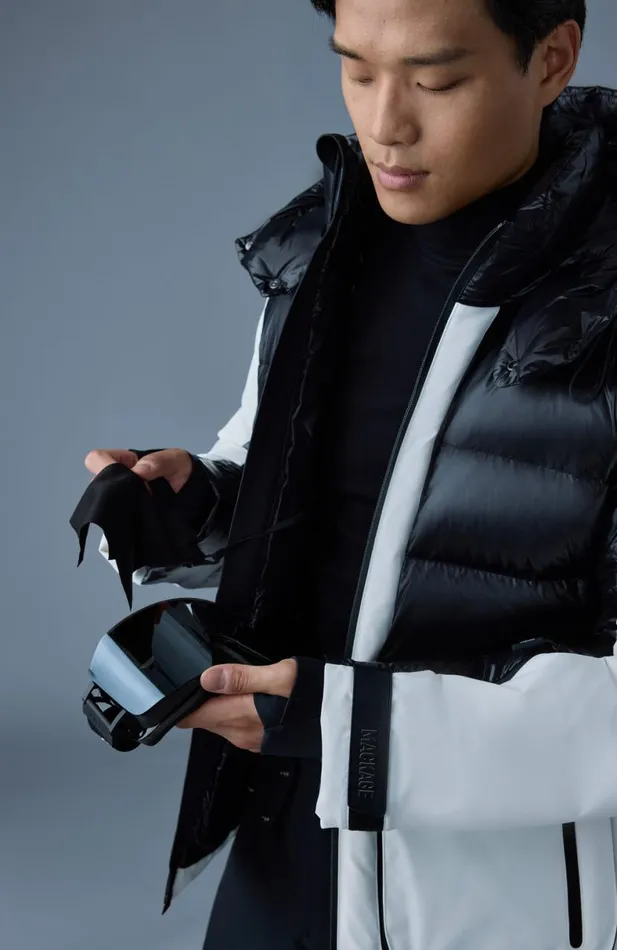 Downs and Parkas Men Mackage CODY Down Ski Jacket With Hood Blackwhite