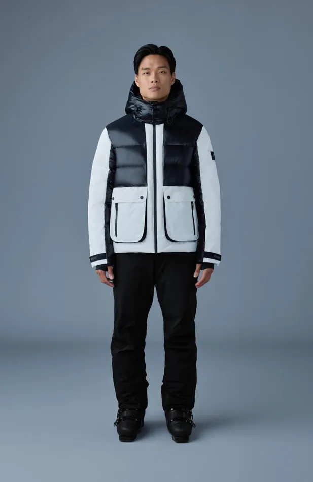 Downs and Parkas Men Mackage CODY Down Ski Jacket With Hood Blackwhite