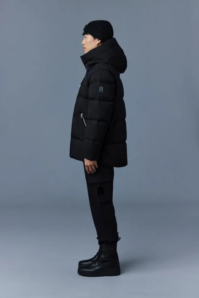 Downs and Parkas Men Mackage GRAYDON 2in1 Lustrous Light Down Jacket Black