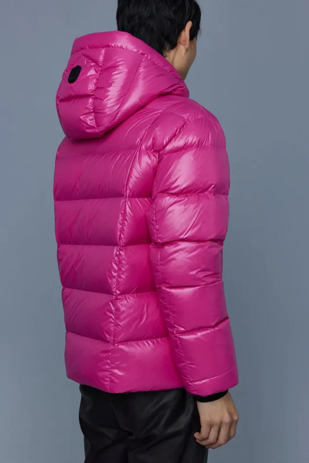 Downs and Parkas Men Mackage VICTOR Lustrous Light Down Jacket With Hood For Men Black