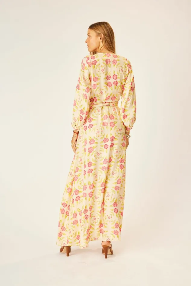 Dresses Shop Natalie Martin KATE LONG SLEEVE MAXI Prairie Dusty Crimson