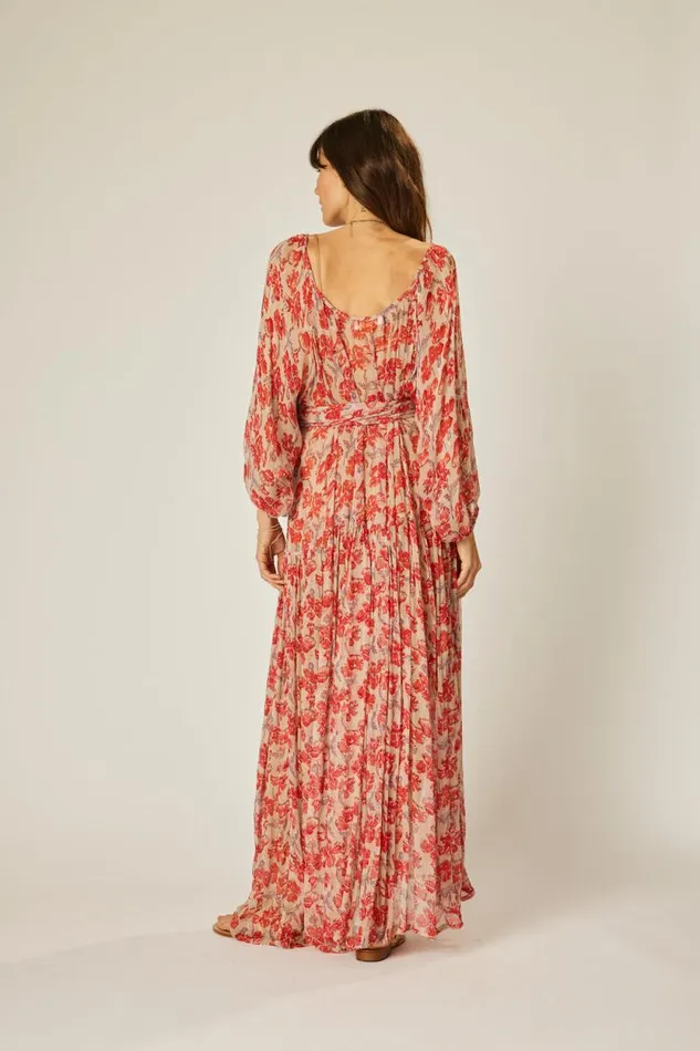 Dresses Shop Natalie Martin LAINEY DRESS Chiffon Watercolor Dove