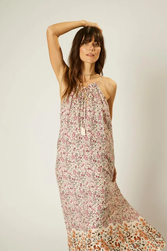 Dresses Shop Natalie Martin MARLIEN DRESS Petite Fleur Rose