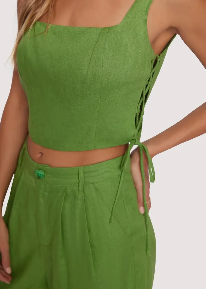 Elia Top Gardengreen Women Lost Wander Tops