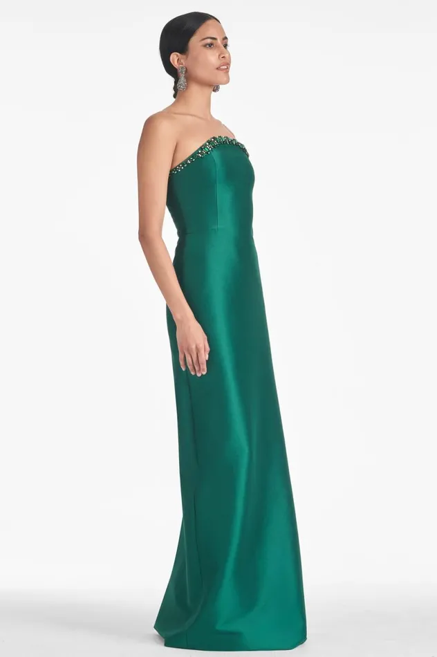 Evening Women Sachin and Babi Preston Gown 8211 Emerald