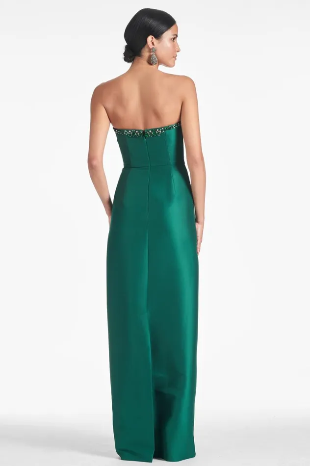 Evening Women Sachin and Babi Preston Gown 8211 Emerald