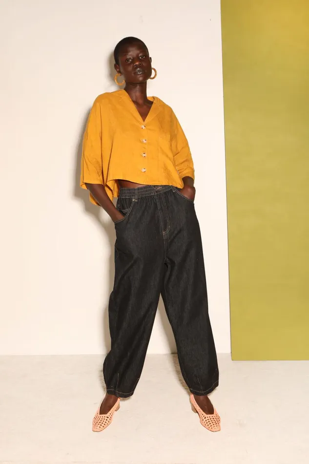 Fergus Jeans Black Womens LF Markey Trousers
