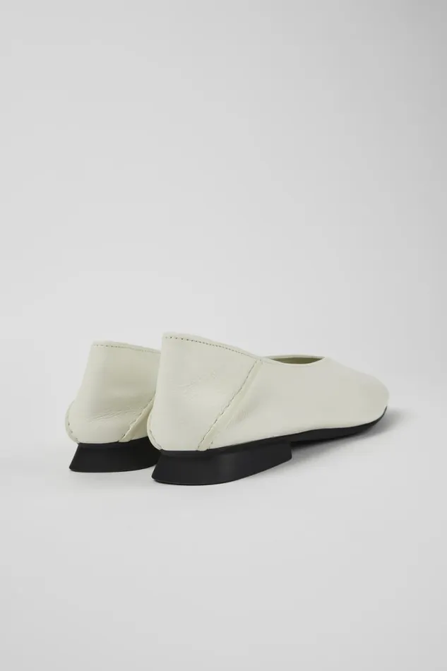 Flat Shoes Women Camper Casi Myra White Leather Ballerina Flat Shoes Women Camper Casi Myra White Leather Ballerina