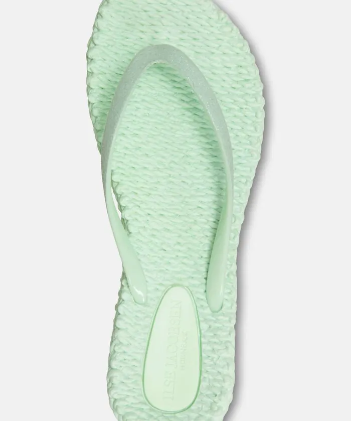 Flip Flop With Glitter 8211 Dusty Agua Shoes Ilse Jacobsen Flip Flops