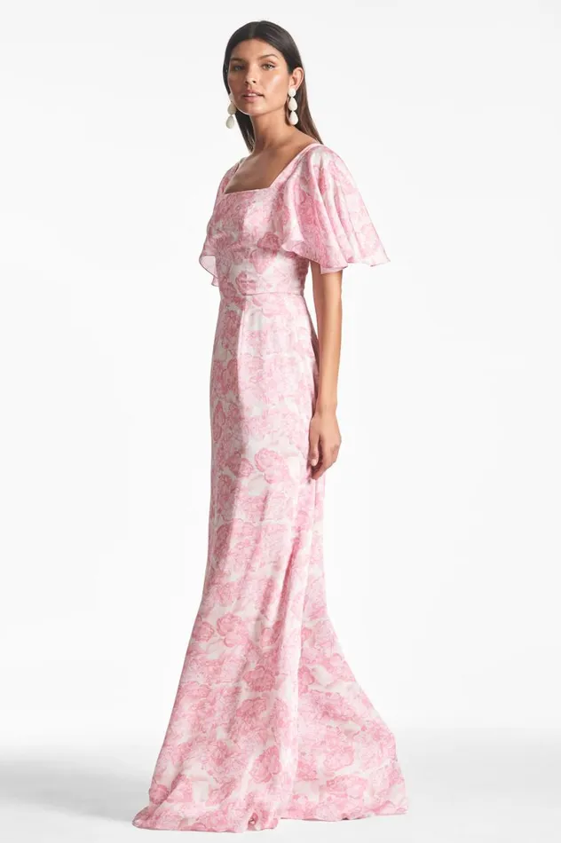 Formal Women Sachin and Babi Aurora Gown 8211 Rouge Damask Rose