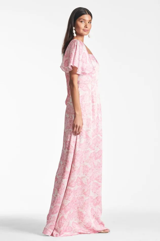 Formal Women Sachin and Babi Aurora Gown 8211 Rouge Damask Rose