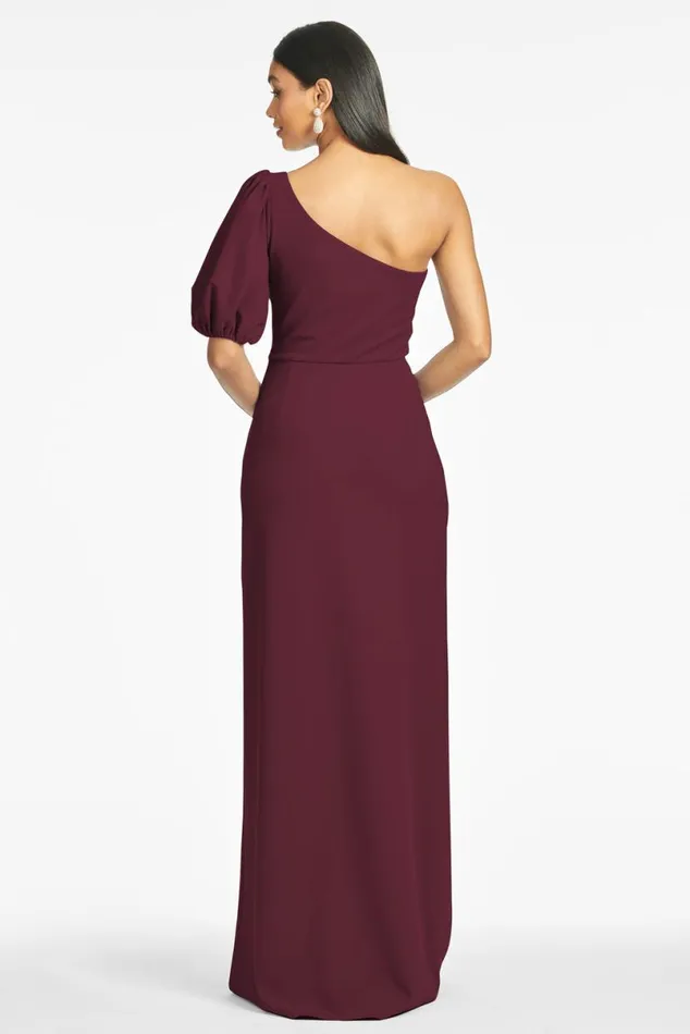 Formal Women Sachin and Babi Nadia 4Way Stretch Crepe Gown 8211 Deep Wine
