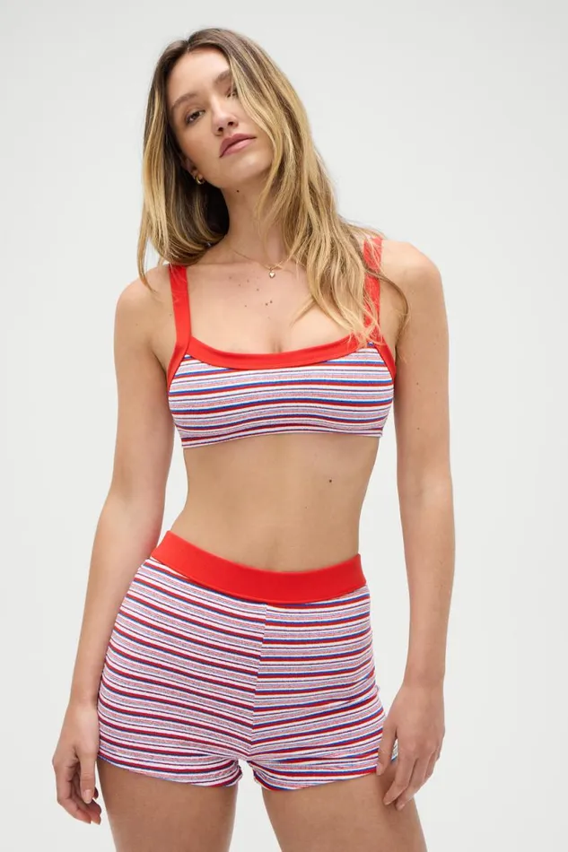 Frankies Bikinis Bikinis Women Flynn Terry Bralette Bikini Top American Summer