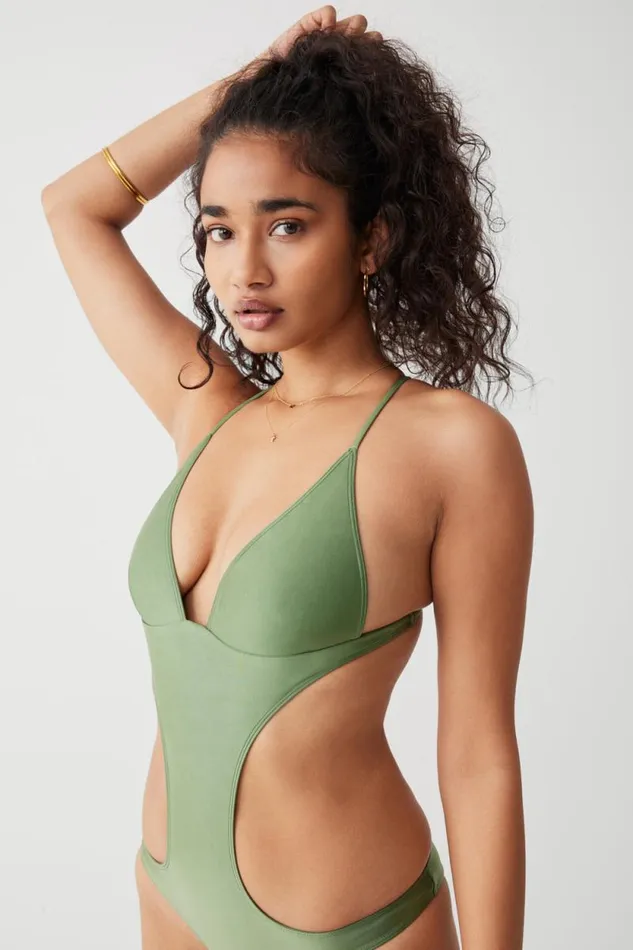 Frankies Bikinis One Pieces Women Cruise Monokini One Piece Swimsuit Sea Moss