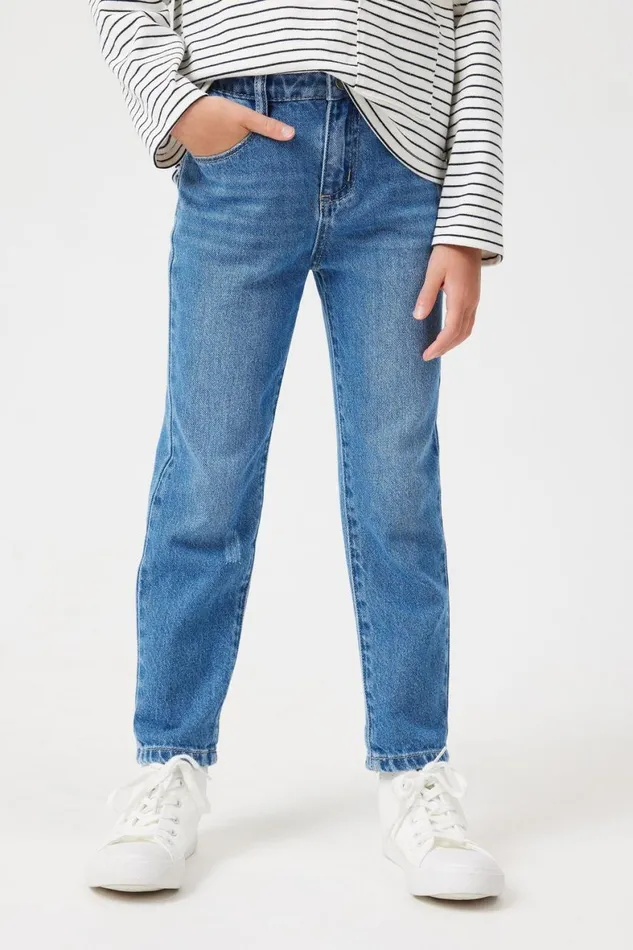 Girls 214 Leggings Pants and Jeans Cotton On India Mom Jean Weekend Blue Wash