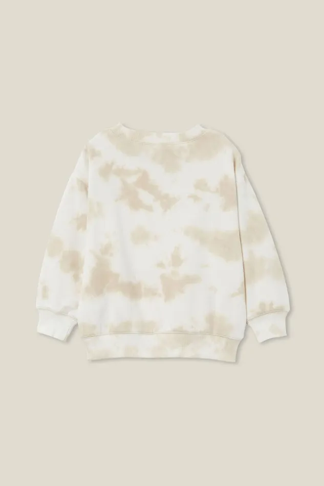Girls 214 Sweatshirts and Sweatpants Cotton On License Dusty Fleece Crew Neck Lcn Mt Tlcrainy Day Tie Dye