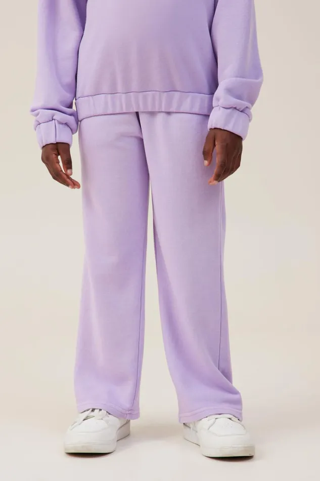 Girls 214 Sweatshirts and Sweatpants Cotton On Paige Wide Leg Pant Lilac Drop