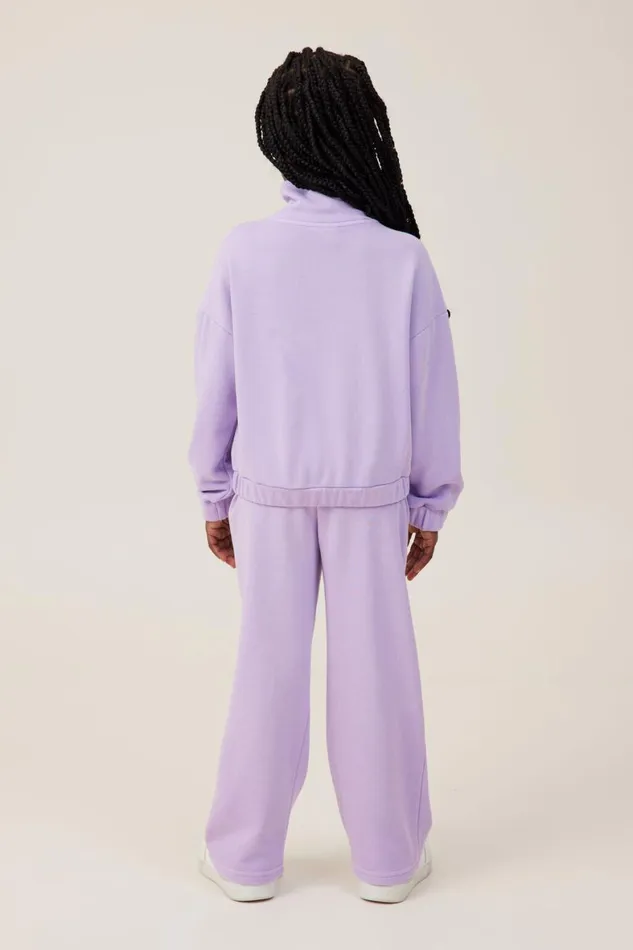Girls 214 Sweatshirts and Sweatpants Cotton On Paige Wide Leg Pant Lilac Drop