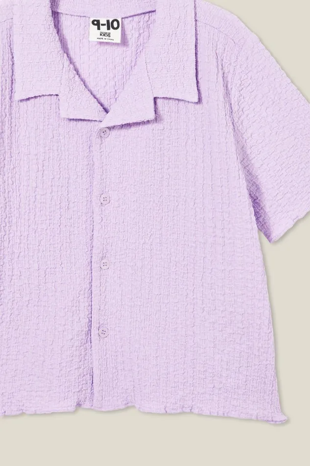 Girls 214 Tops and TShirts Cotton On Amelie Short Sleeve Shirt Lilac Drop