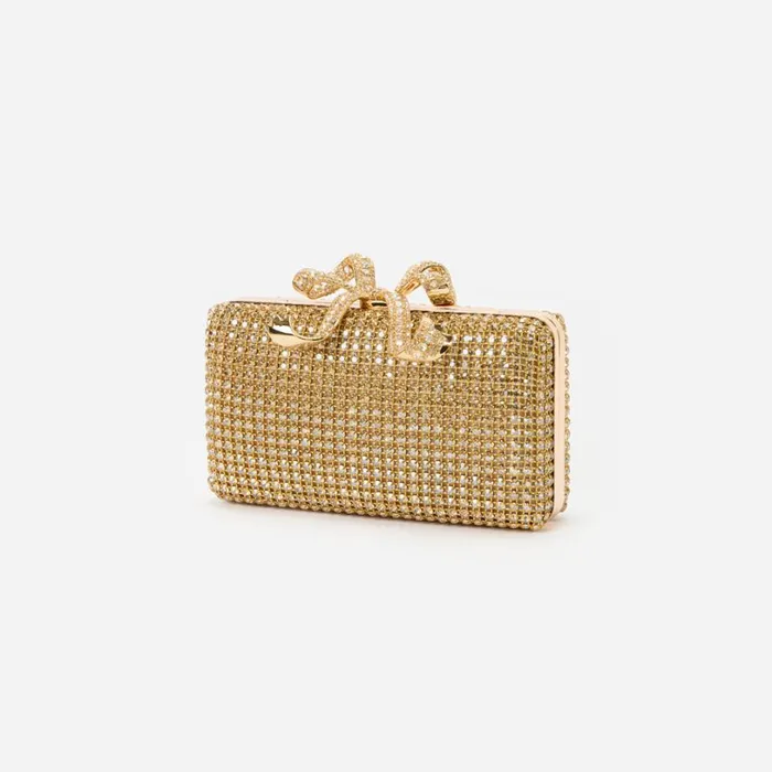 Gold Crystal Box Clutch Women Self Portrait Clutch Bags Gold Crystal Box Clutch Women Self Portrait Clutch Bags
