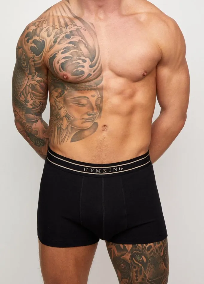 Gym King Accessories Men Boxers 3PK 8211 BlackGold