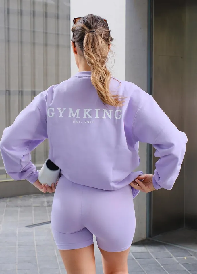 Gym King CoOrds Women Established Crew 8211 Lilac