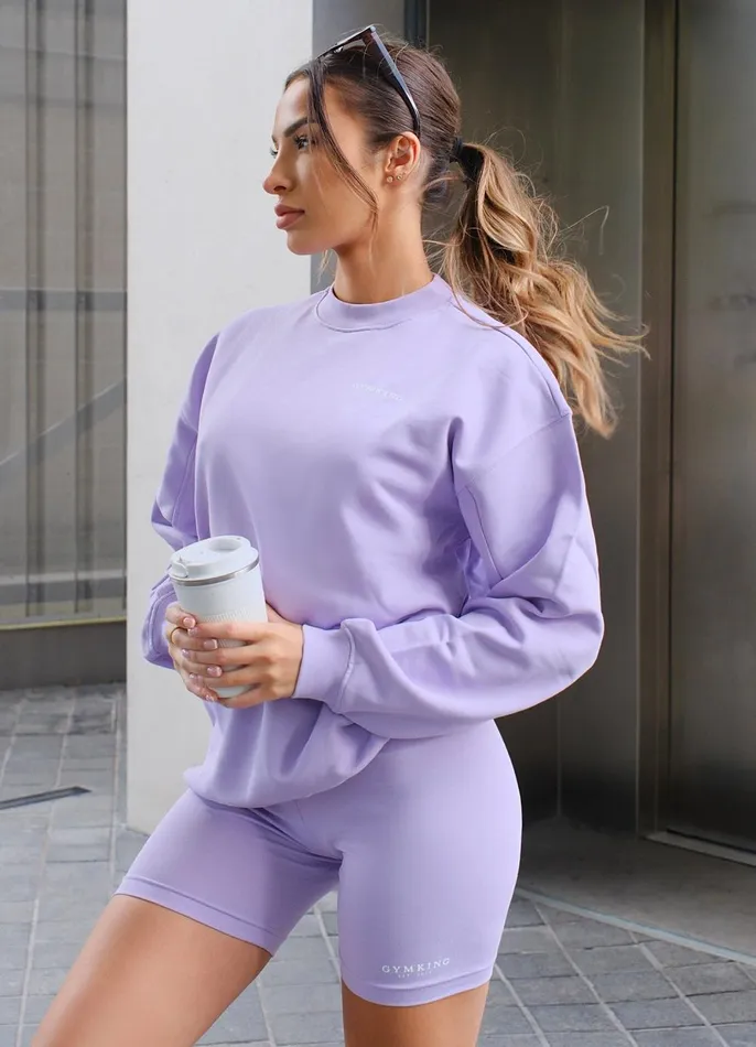 Gym King CoOrds Women Established Crew 8211 Lilac