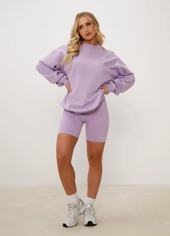 Gym King CoOrds Women Established Crew 8211 Lilac