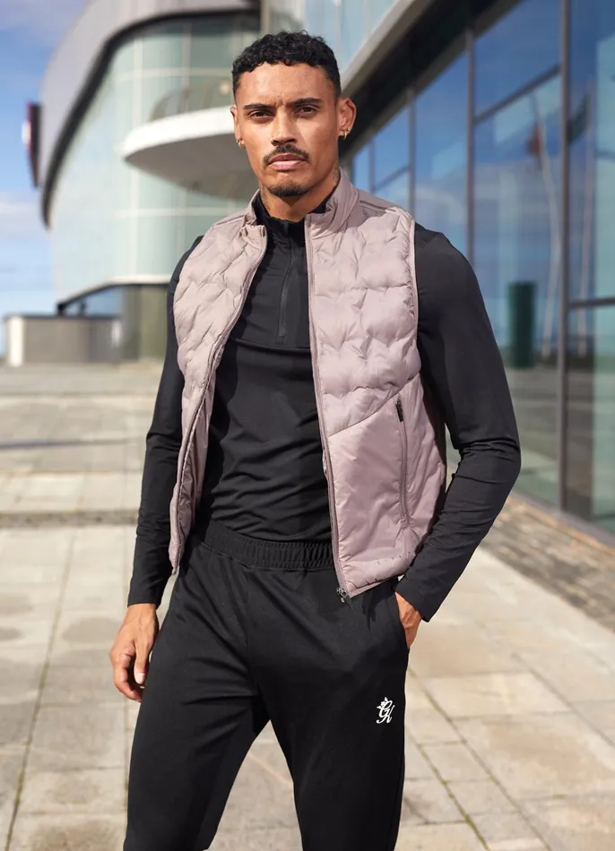 Gym King Outerwear Men Heat Sealed Tech Gilet 8211 Iron