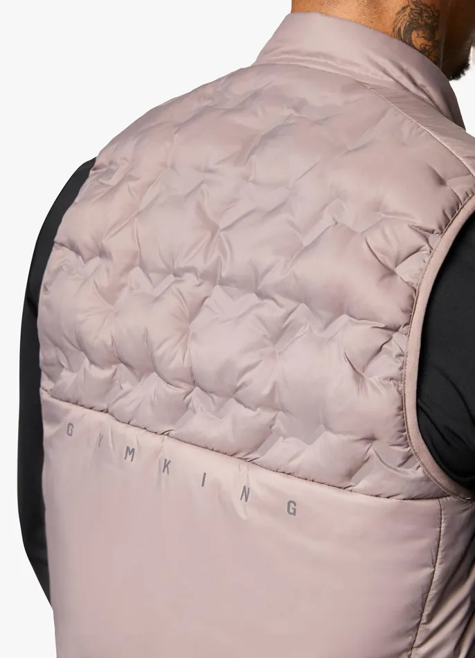 Gym King Outerwear Men Heat Sealed Tech Gilet 8211 Iron Gym King Outerwear Men Heat Sealed Tech Gilet 8211 Iron