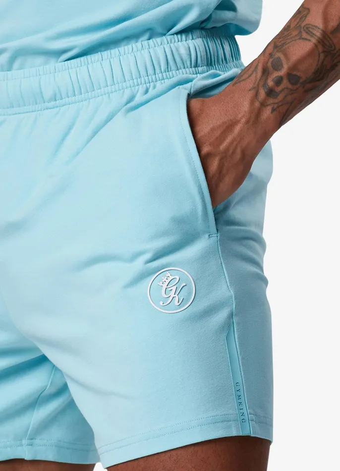 Gym King Shorts Men Pro Jersey Short 8211 Aqua Blue