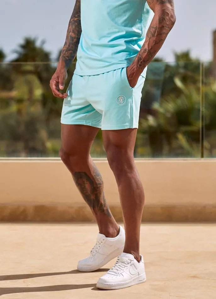 Gym King Shorts Men Pro Jersey Short 8211 Aqua Blue