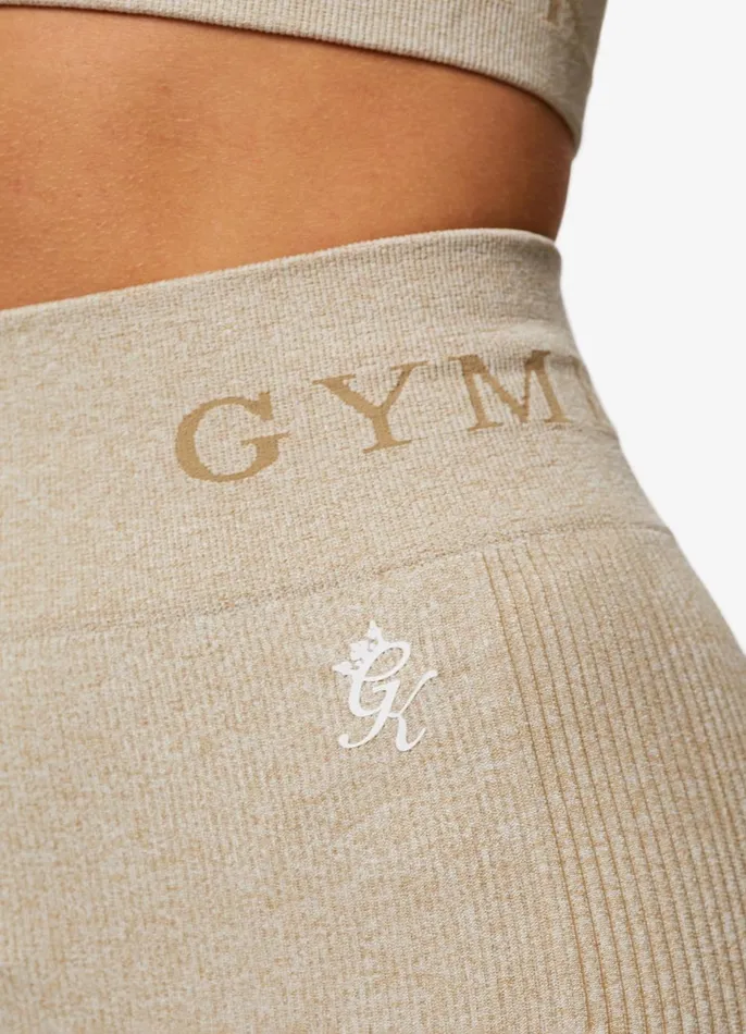 Gym King Shorts Women Formation Rib 3034 Short 8211 Oatmeal Marl