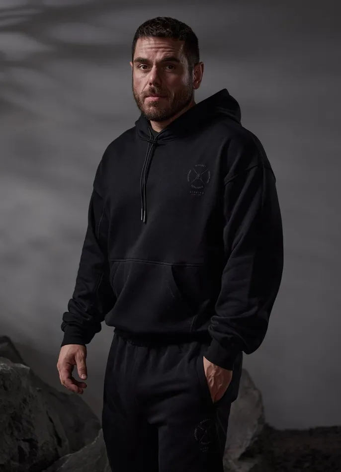 Gym King Sweatshirts and Hoodies Men Compass Hood 8211 Black