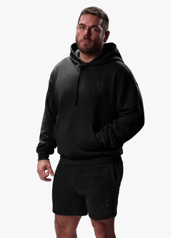 Gym King Sweatshirts and Hoodies Men Compass Hood 8211 Black